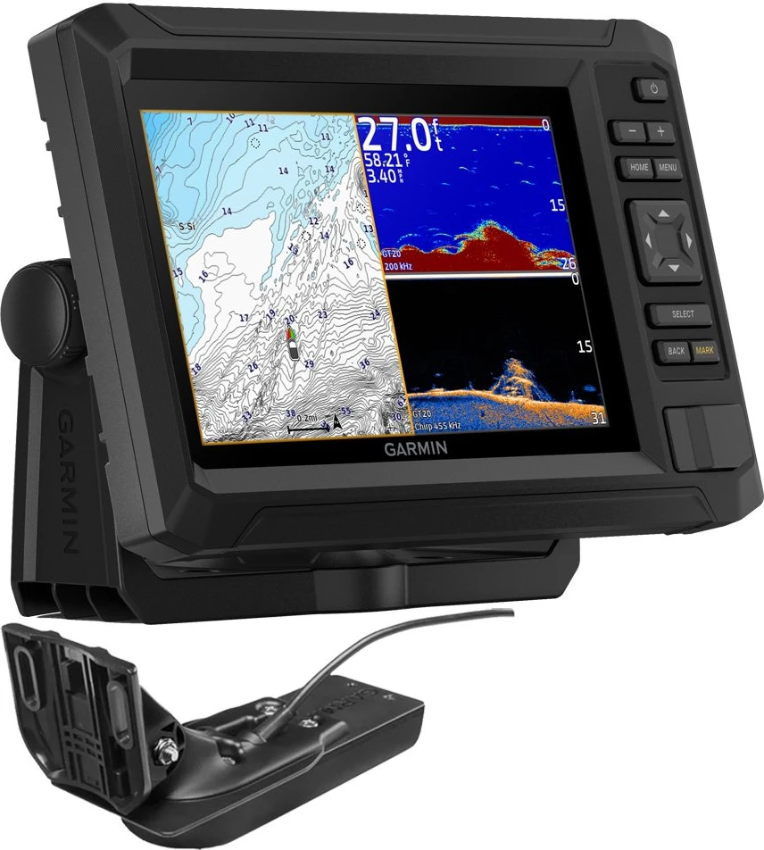 Garmin ECHOMAP UHD2 73CV Chartplotter/Fishfinder Combo w/US Inland Maps & GT20-TM 1 Garmin ECHOMAP UHD2 73CV Chartplotter/Fishfinder Combo w/US Inland Maps & GT20-TM