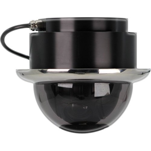 Iris Miniature Marine PTZ Dome Camera - Stainless Bezel - Hi-Def Ethernet IP - 10x Digital Zoom - 4 in 1 Video Format