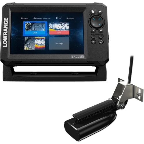 Lowrance Eagle 7 w/SplitShot Transducer & Discover OnBoard Chart