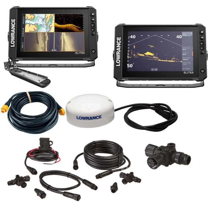 Lowrance Elite FS 10 BOAT in A BOX w/Active Imaging 3-in-1 - 2 Displays ...
