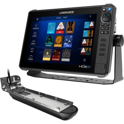 Lowrance HDS PRO 12 w/Preloaded C-MAP DISCOVER OnBoard & Active Imaging 3-in-1 Transom Mount Transducer
