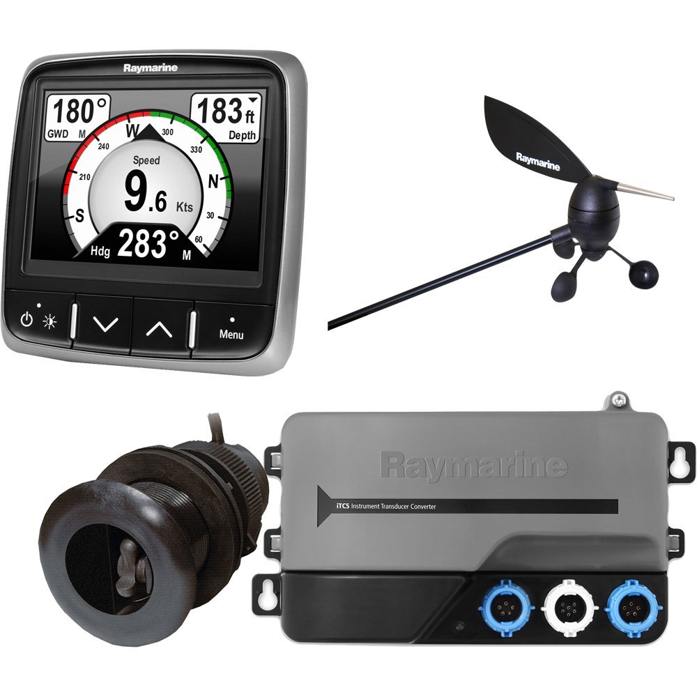 Raymarine i70s System Pack w/Color Instrument & Wind, DST Transducers, iTC-5, and STng Backbone