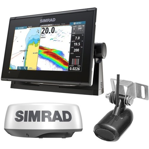 Simrad GO9 XSE Combo w/Transom Mount Transducer 83/200 kHz & HALO20 Package