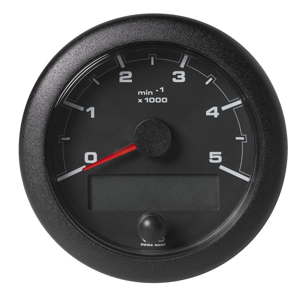 Veratron 3-3/8 (85MM) OceanLink NMEA 2000 Tachometer - 5000 RPM - Black Dial & Bezel