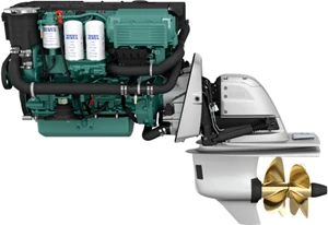 Volvo Penta D4-260 260HP Aquamatic Sterndrive Engine 1 Volvo Penta D4-260 - Aquamatic Sterndrive 260 HP