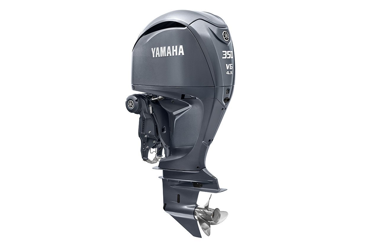 Yamaha F350ESA 350HP DEC 35" Shaft Outboard Motor 1 Yamaha F350ESA 350HP - DEC 35" Shaft Standard Rotationin Gray
