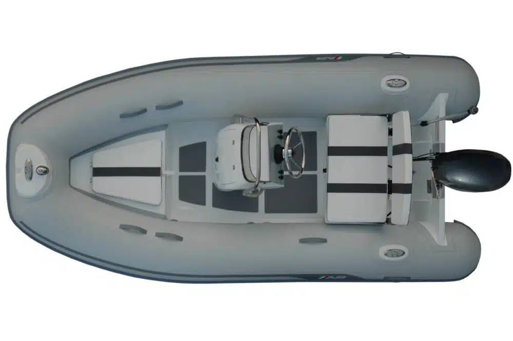 AB Alumina 11 ALX 11'6" Aluminum Console Yacht Tender 1 AB Alumina 11 ALX - 11-Foot 6-Inch Deep V-Hull Aluminum Sport Console RIB
