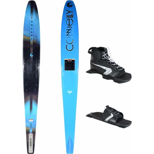Connelly Concept Slalom Ski w/ Shadow Binding & Lace Adjustable Rear Toe Plate