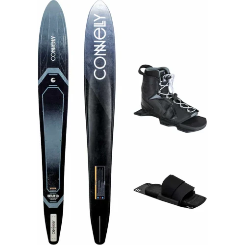Connelly Outlaw Slalom Ski w/ Tempest Binding & Lace Adjustable Rear Toe Plate