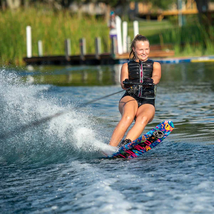 HO Girl's Future Omni Jungle Slalom Ski w/ Stance UltraLite Binding and Adjustable Rear Toe Plate 3 HO Girls Future Omni Jungle Slalom Ski w_ Stance UltraLite Binding and Adjustable Rear Toe Plate 4