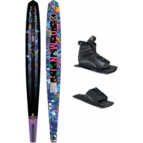 HO Girl's Future Omni Jungle Slalom Ski w/ Stance UltraLite Binding and Adjustable Rear Toe Plate