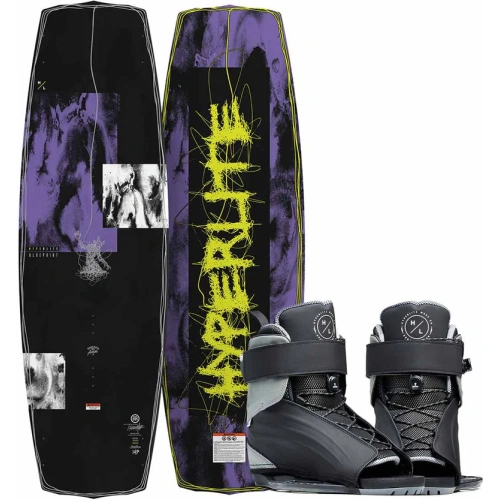 Hyperlite Blueprint Wakeboard w/ Session Bindings
