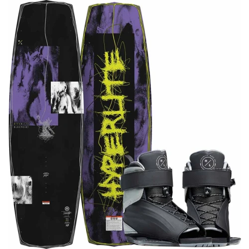Hyperlite Blueprint Wakeboard w/ Session Bindings