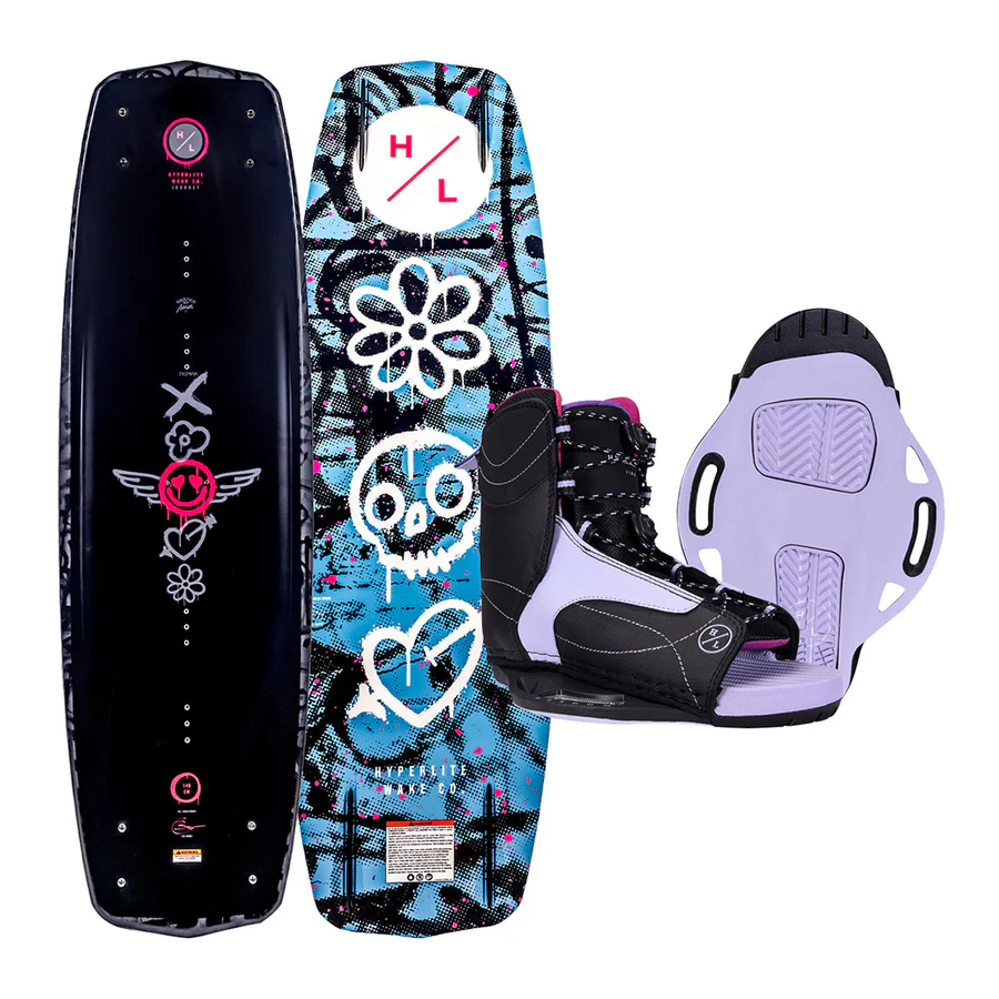 Hyperlite Women's Journey Wakeboard w/ Jinx Bindings 1 Hyperlite Women's Journey Wakeboard w/ Jinx Bindings