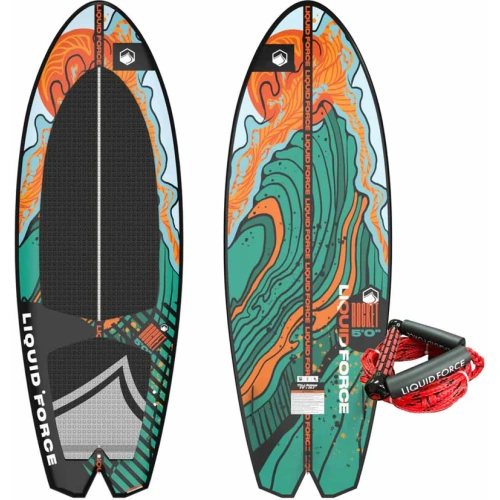Liquid Force Rocket Wakesurf Board w/ Surf Rope