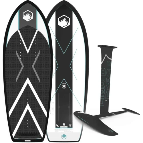Liquid Force X Foil Board w/ Horizon Carbon 1200 FuseLock Foil Package