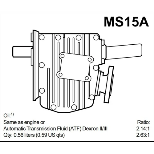 Volvo Penta MS15A 2.14 Marine Gearbox