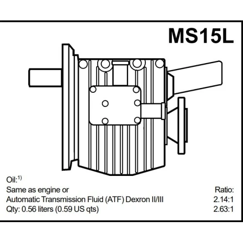 Volvo Penta MS15L 2.63 Marine Gearbox