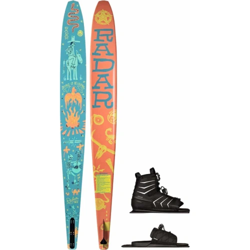 Radar Boy's T.R.A. Slalom Ski w/ T.R.A. Binding and Adjustable Rear Toe Plate