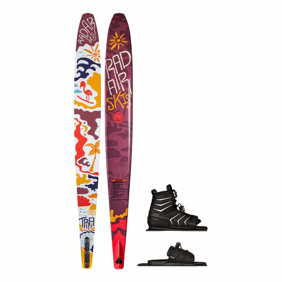Radar Girl's T.R.A. Slalom Ski w/ T.R.A. Binding and Adjustable Rear Toe Plate