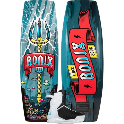 Ronix Boy's RX1 Wakeboard w/ Kid's Vision Pro Bindings