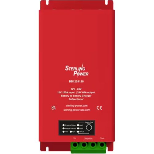 Sterling Power Battery Charger - 12V or 24V to 24V - 120A - DC Powered Charger